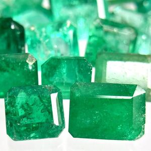 ●天然エメラルド48点おまとめ25ct●s ルース 裸石 宝石 ジュエリー jewelry emerald beryl ベリル 緑玉