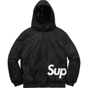 Supreme 16AW Sideline Side Logo Parka　サイド　ロゴ　フード　パフィー　中綿　ジャケット　黒　S 国内正規品