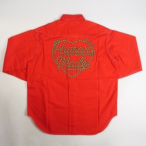 HUMAN MADE ヒューマンメイド 23SS WESTERN SHIRT 長袖シャツ 赤 Size 【L】 【新古品・未使用品】 20759120