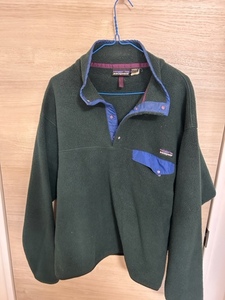 Patagonia(パタゴニア) 稀少 雪なしタグ 1990年初期 シンチラ スナップＴ プルオーバー グリーン Mサイズ 