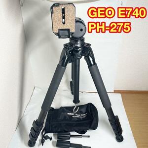 Velbon ベルボン カーボン 三脚 GEO E740 雲台 PH-275