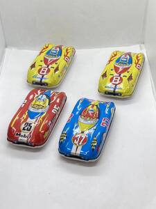 昭和 レトロ 当時物 ミニカー ブリキ ゼンマイ レーシングカー 3種 セット