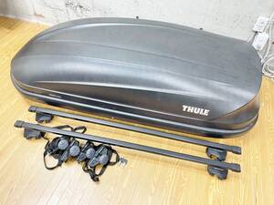 THULE Pacific 200 スーリー パシフィック ルーフボックス 車用品 カー用品 黒 ブラック 鍵付き 直接の受け渡し