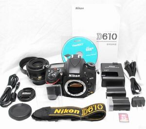 【新品級の超美品 2369ショット・豪華セット】Nikon ニコン D610 AF-S DX NIKKOR 35mm f/1.8 G
