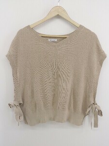 ◇ OLIVE des OLIVE オリーブ デ オリーブ ニット ベスト ベージュ レディース P