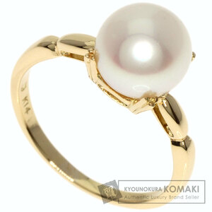 MIKIMOTO ミキモト パール 真珠 リング・指輪 K14イエローゴールド レディース 中古