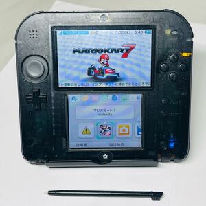 ★1円～ 動作確認済 NINTENDO 2DS 本体 クリアブラック 任天堂 ニンテンドー CLEAR BLACK 送料600円