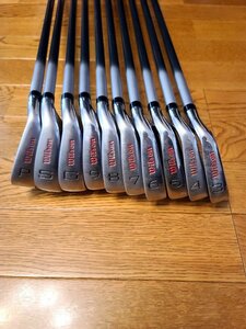 中古品・WILSON STAFF FS 10本セット アイアン Regular 38 純正グリップ 右利き用