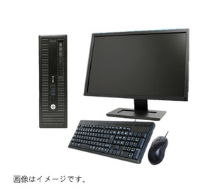 中古パソコン 純正Microsoft Office付 22型液晶セット Windows 10 HP ProDesk 600 G1 or 800 G1 Core i5 第四世代4570 3.2G～ メモリ4G 