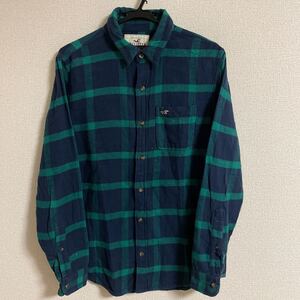 ネルシャツ チェックシャツ 長袖シャツ ホリスター HOLLISTER S