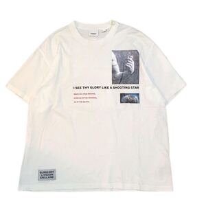 BURBERRY LONDON ENGLAND モンタージュプリントTシャツ Mサイズ ホワイト