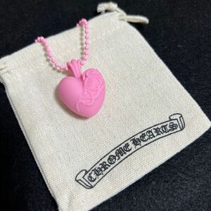 Chrome Hearts ハートラバー ネックレス ピンク