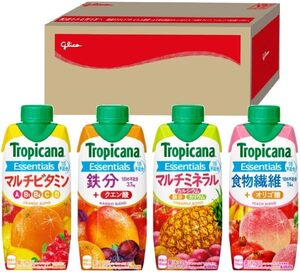 トロピカーナ エッセンシャルズ ドリンクセレクション 30本 グリコボックス入り