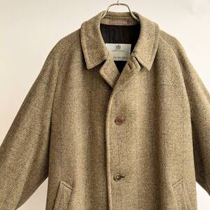 希少《 AQUASCUTUM / 一枚袖 》60s 70s 極上品【 アクアスキュータム スコティッシュツイード バルマカーンコート 46REG ビンテージ 】