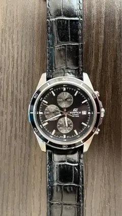 【美品】本革 CASIO Edifice EFR-526