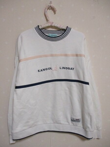 ● KANGOL LINDSAY ● 可愛いトレーナー ☆150㎝☆ オフホワイト 31104