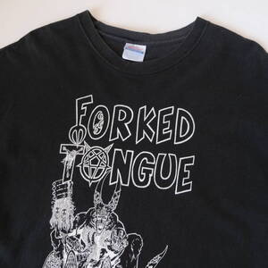 90s【 Dogma 】FORKED TONGUE TEE Jay and Silent Bob / ブラック 黒 / L / ムービー 映画 movie ビンテージ vintage Tシャツ