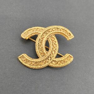 上品　シャネル ブローチ 1109刻印 ココマーク ヴィンテージ 約3.5cm*2.5cm GP ゴールドカラー CHANEL　希少品◆3107/SBS通り店