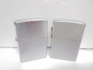 【41】1円～ZIPPO ジッポー 喫煙具 オイルライター 2個セット 三重大学 無地 着火未確認 ジャンク扱い