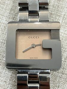 A・S【10D31】GUCCI グッチ レディース腕時計　3600L サーモンピンク　本体のみ　 Gスクエア