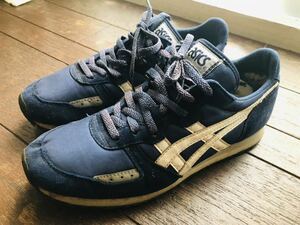 asics アシックス　オニツカ　ネイビー　スニーカー　26 当時物