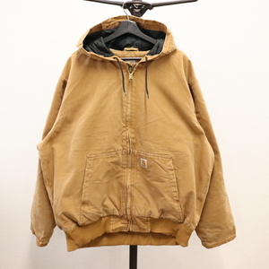 d88 2000年代製 カーハート Carhartt アクティブパーカー■00s 表記XLサイズ ブラウン BRN アメカジ ストリート 古着 古着卸 激安 90s 80s