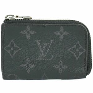 本物 ルイヴィトン LOUIS VUITTON LV ポルトモネ ジュール モノグラム エクリプス コインケース ブラック グレー M63536