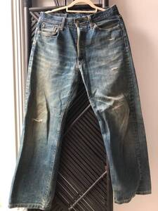 送料無料 30年前 90s OMNIGOD 5001 W32 ストレート denim vintage オムニゴッド ジーンズ デニム 年代物 ヴィンテージ 古着 自作