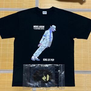 A BATHING APE BAPE KAWS MICHAEL JACKSON マイケルジャクソン　tee tシャツ 2XL XXL BABY MILO camo 迷彩　黒　ブラック