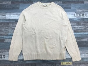 J.CREW ジェイクルー メンズ コットン 長袖ニットセーター S 明るいベージュ