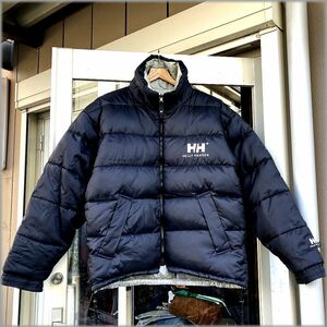 ★ヘリーハンセン HELLY HANSEN　90s　リバーシブル　ダウン ジャケット　size M　ビッグシルエット★検 ビンテージ ヒップホップ 古着