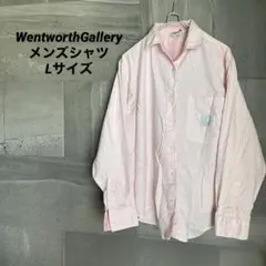 WentworthGallery メンズシャツ Lサイズ ピンクストライプ