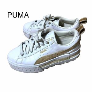 PUMA MAYZE LTH WNS プーマ メイズ レザー ウィメンズ　厚底