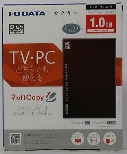 アイオーデーター, ポータブルハードディスク, HDPC-UT1.0BRE, 1TB ,中古