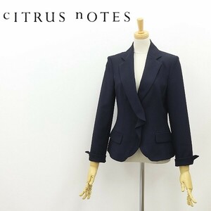 ◆CITRUS NOTES シトラスノーツ 2釦 ジャケット 紺 ネイビー 36