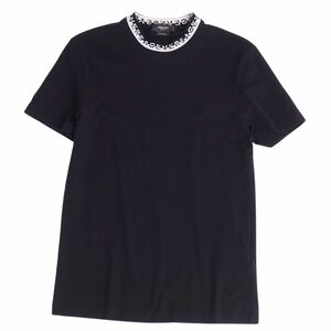 美品 ヴェルサーチ VERSACE Tシャツ カットソー 半袖 ショートスリーブ メデューサ ロゴ柄 トップス メンズ XS ブラック cg09de-rm05f06329