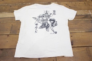 RUDE GALLERY ルードギャラリー "RUDE GIRL TOWN" 「東京ルード」Tシャツ 白 ホワイト size 2