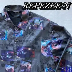 【美品】REPEZEE:N レペゼン　総柄ナイロンジャケット　Lサイズ