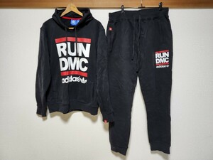 adidas originals × RUN DMC コラボ スウェット 上下セット アディダス オリジナルス 2XO フーデット