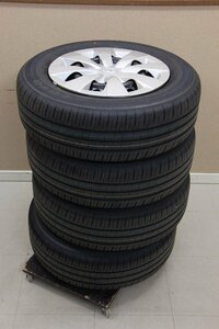 TOYO トーヨー 夏タイヤ NANO ENERGY ナノエナジー 195/65R15 4本セット 5H 100 2023年製 鉄板ホイール TOYOTA純正ホイルカバー付き トヨタ