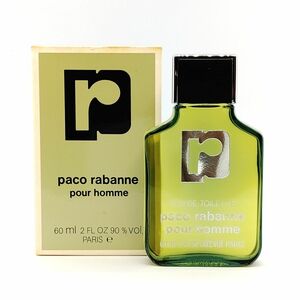 PACO RABANNE パコ ラバンヌ プールオム EDT 60ml ☆ほぼ未使用　送料350円