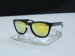 新品 偏光レンズ OAKLEY FROGSKINS オークリー フロッグスキン 24K Iridium Polarized ゴールド ポラライズド ASIA FIT アジアフィット