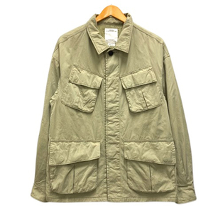 ビズビム VISVIM 22SS 0122105013021 TROPICAL COMBAT JKT コンバットジャケット ミリタリーシャツ ブルゾン 長袖 2 緑 カーキ メンズ