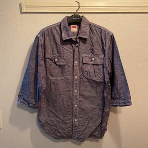 Levis 7部丈シャツ M