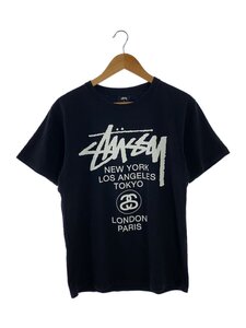 STUSSY◆Tシャツ/S/コットン/BLK