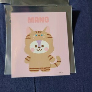 bt21 mang bts キャット 猫 ステッカー 池袋 ポップアップ POPUP STORE Little Friend line friends 購入特典 ノベルティ