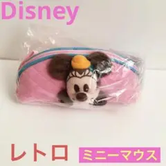 ディズニー ミニーマウス メガネケース ポーチ 激レア レトロ 新品未使用タグ付