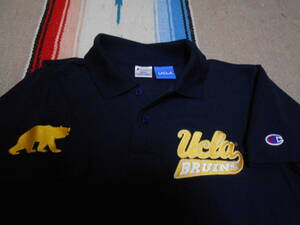 １９８０S CHAMPION UCLA BRUINS UNIVERSITY OF CALIFORNIA LOSANGELES BASKETBALL NCAA チャンピオン ポロシャツ バスケットボール テニス