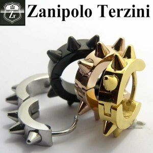 Zanipolo Terzini ザニポロ タルツィーニ ZTE2601 とげとげ フープ ピアス ピンクゴールド 片耳用 