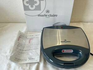 ok9450080/動品 marie claire マリクレール ホットサンドメーカー W 箱あり 取扱説明書あり